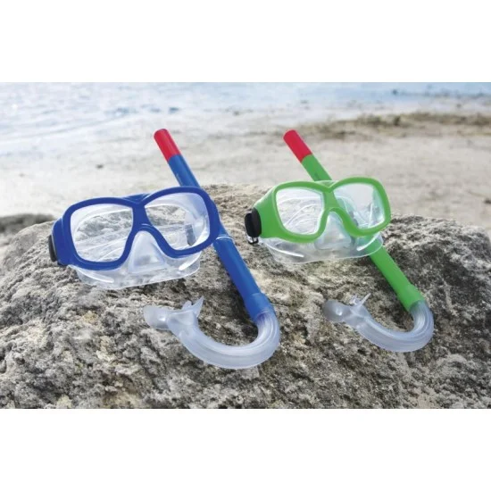 Bestway  explora essential snorkel mask (contents:one mask,one snorkel,2 assorted colors) age 7+